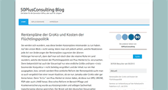 Desktop Screenshot of blog.50plusconsulting.de